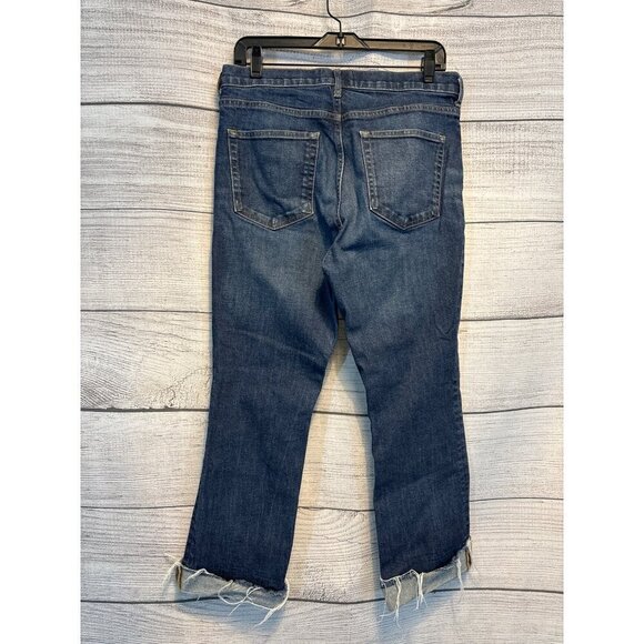 Everlane Distressed Frayed Hem Casual Style Jeans Size 31 - Picture 3 of 4